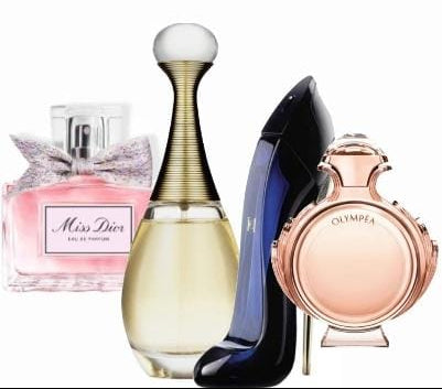 Zestaw 4 perfum | Miss Dior + J'adore + Good Girl + Olympéa – 100 ml